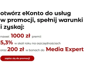 Promocja eKonta w mBanku – rekordowe 1260 zł nagród za konto!