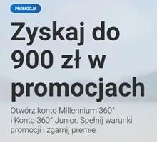 Rekordowe nagrody od Millennium: aż 700 zł nagrody gotówkowej za założenie konta