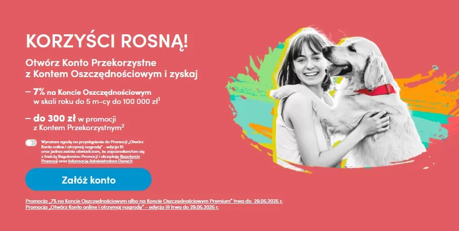 pieniądze za konto w banku pekao sa