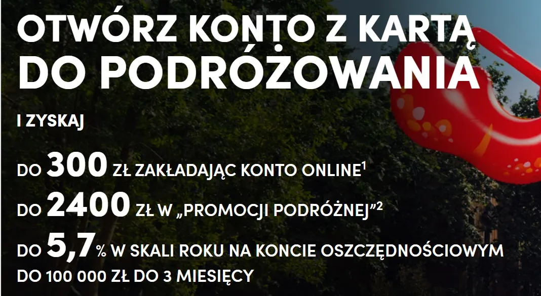 screen ze strony promocji konta pekao s.a. z najważniejszymi informacjami o nagrodach w promocji