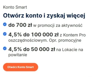 Promocja konta Smart w Erste Banku – zyskaj 700 zł gotówki na start + 100 zł z programu poleceń