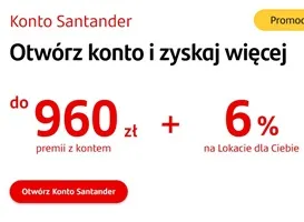 Promocja konta Santander – rekordowe 1060 zł premii od banku!