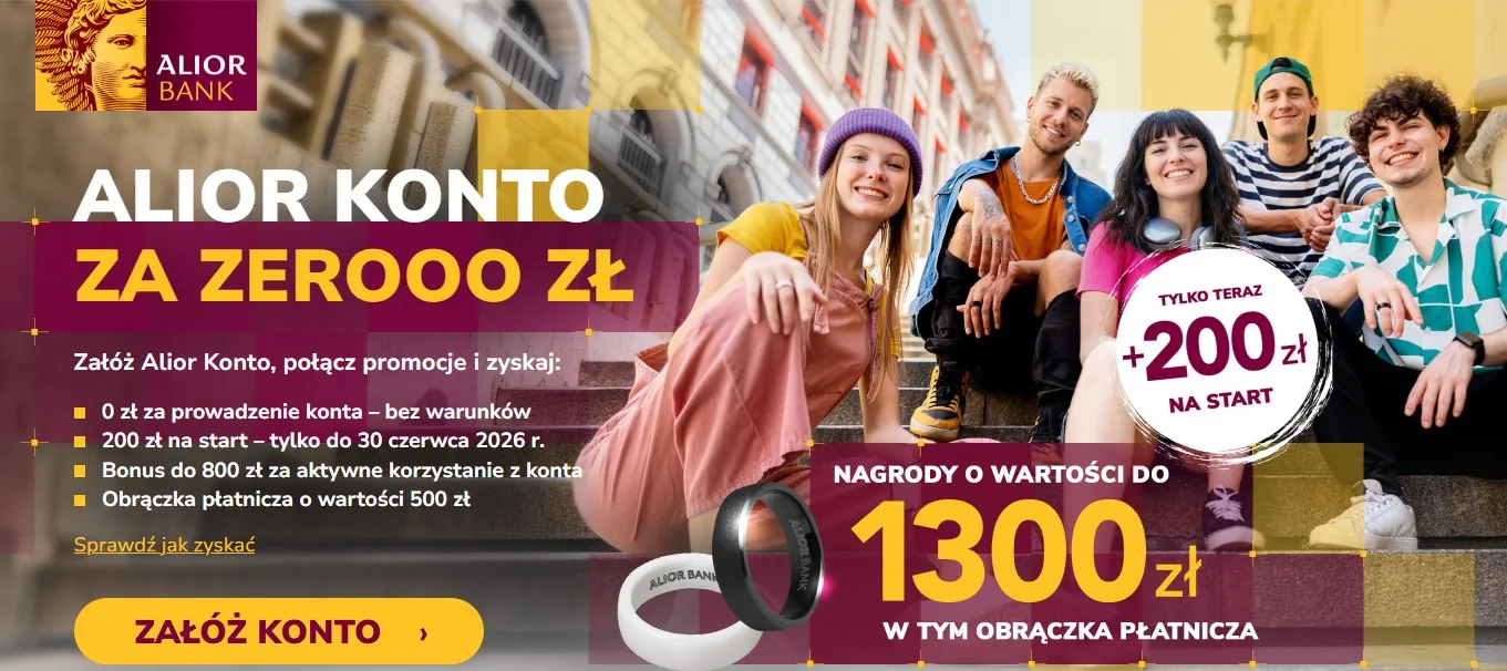 screen ze strony promocji alior konta edycja czerwiec 2026