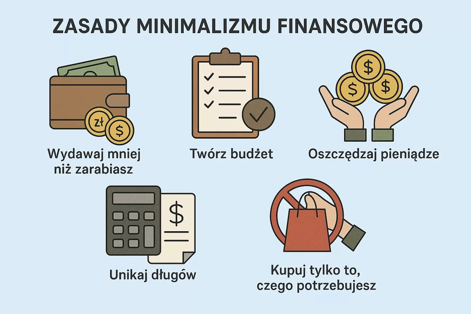 Minimalizm finansowy - główne zasady