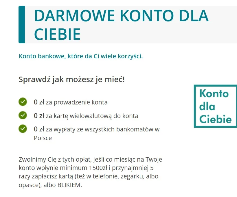 konto za 0 zł credit agricole