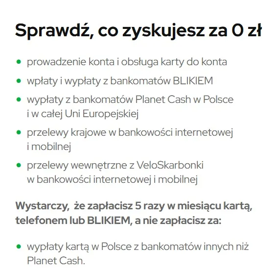 darmowe konto velobank