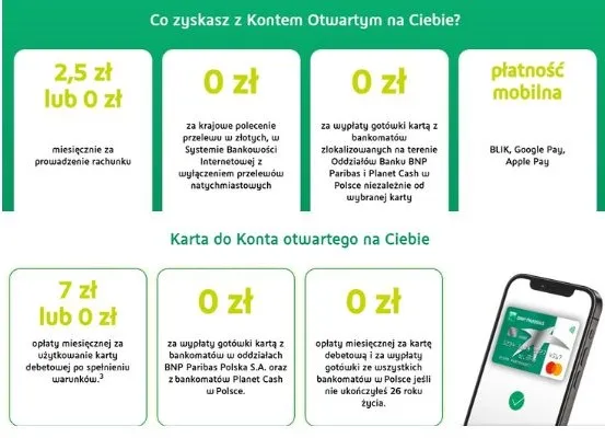 darmowe konto bnp paribas