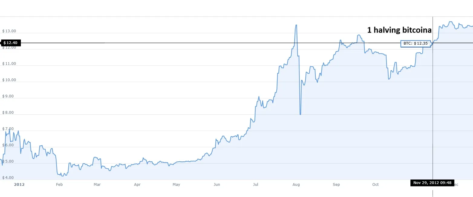 Ile kosztował bitcoin po pierwszym halvingu