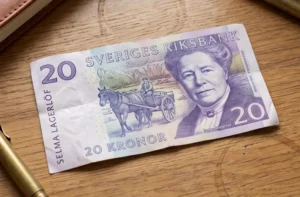 20 koron szwedzkich (awers)