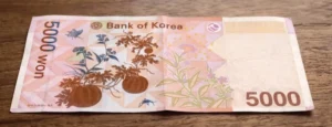 banknot Won 5000krw rewers