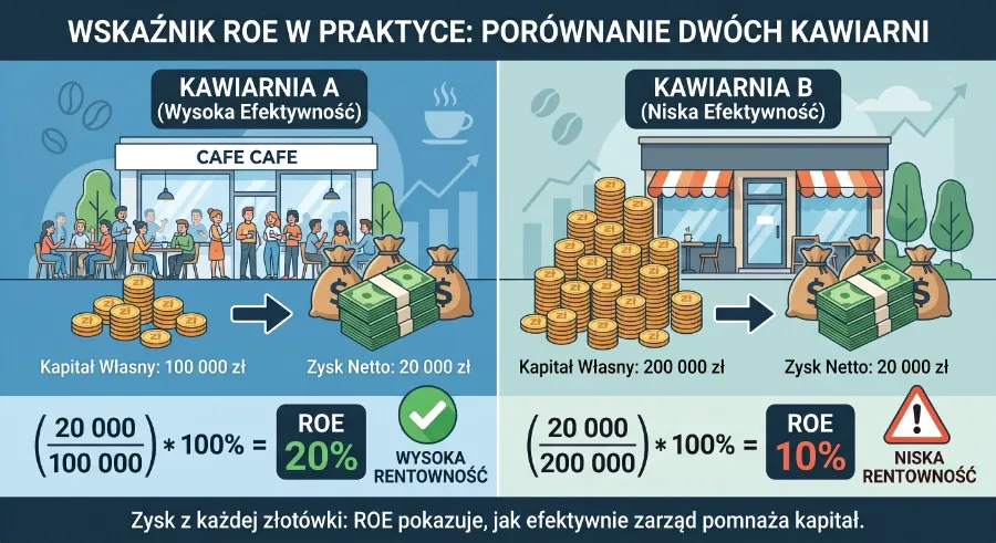 Wskaźnik ROE w praktyce